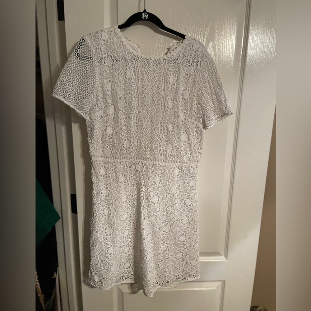 Loft White Floral Dress